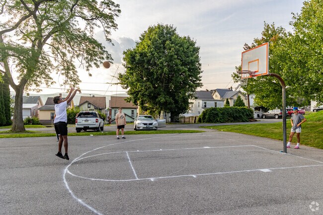 Shot some hoops with friends at Prospect Park.