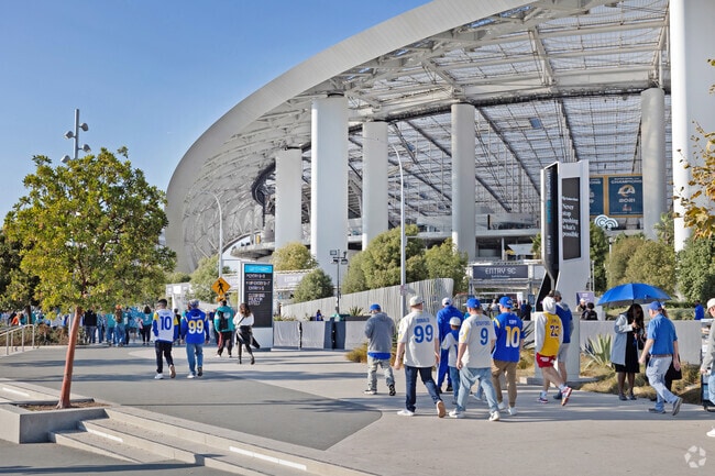SoFi Stadium in Inglewood, CA has become home to some of the world's largest sports events.