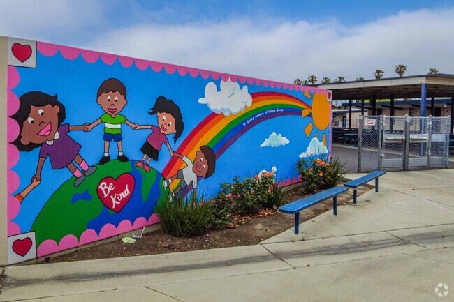 Wall art at Paul Revere Elementary School.