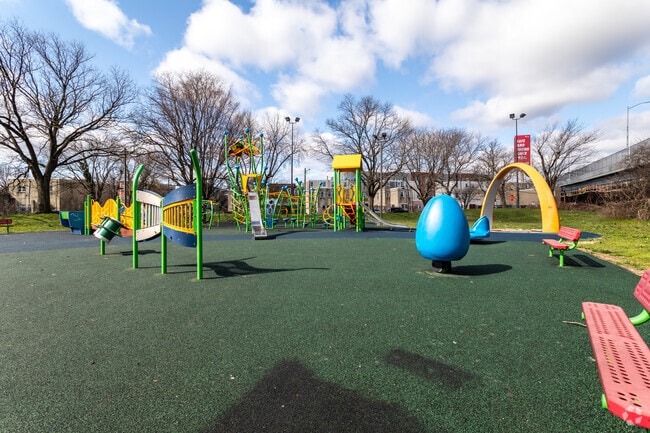 Nicetown Park's playground offers recreational fun.