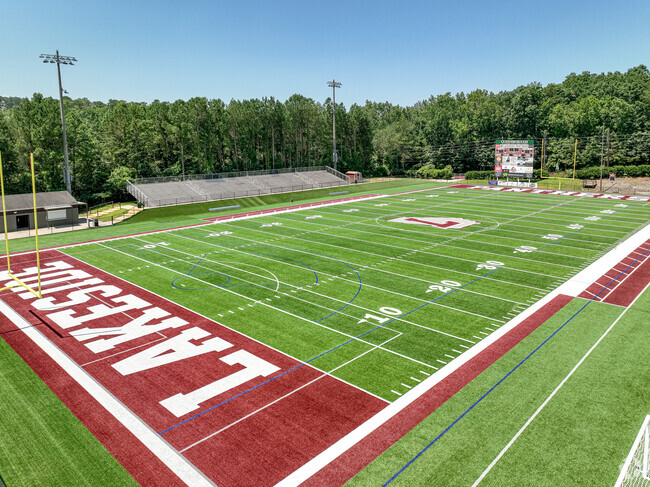 The football field of Lakeside Middle School in Augusta, GA.