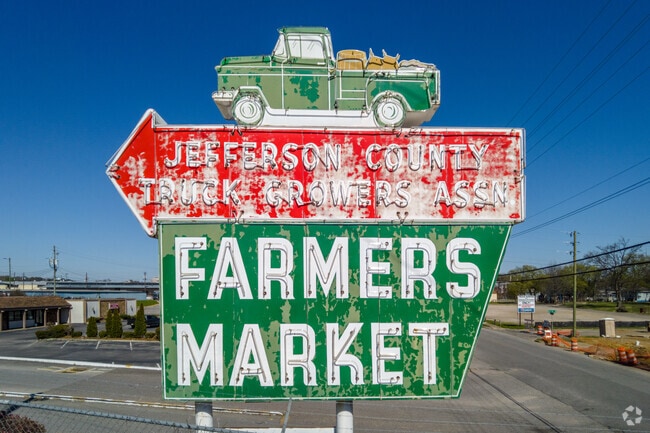 Find ingredients for your next meal at the Alabama Farmers Market next to North Pratt.