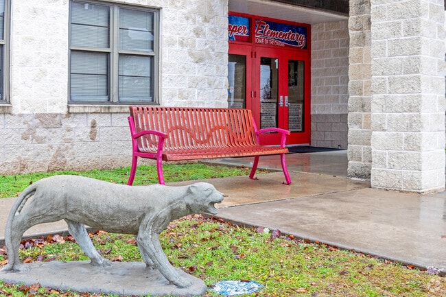 Pat Cooper Elementary School's mascot is the Cougars.