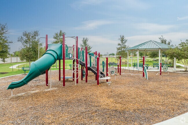 Stone Bridge Crossing features uniquely designed playgrounds for all to enjoy.