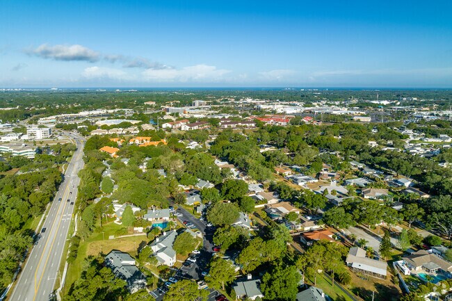 Aerial Overlook of Woodgate neighborhood, close to Countryside Mall.