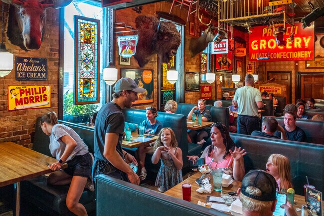 You will see quite the interior decor when dining at Grandma's Saloon and Grill by Park Point.