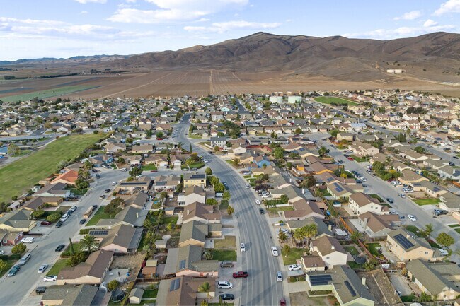 Aerial Shot of homes in Soledad, California.