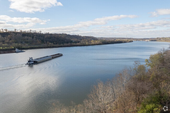 Sayler Park offers amazing views of the Ohio River as it runs alongside the town.