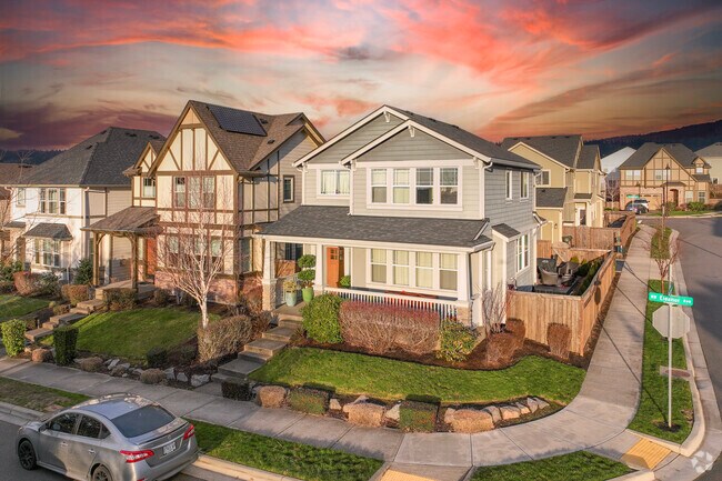 Variety of new built home styles in Bethany.