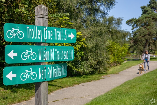 Clio City Park trails connect to Clio Bike Trail and the Southern Links Trailway system.