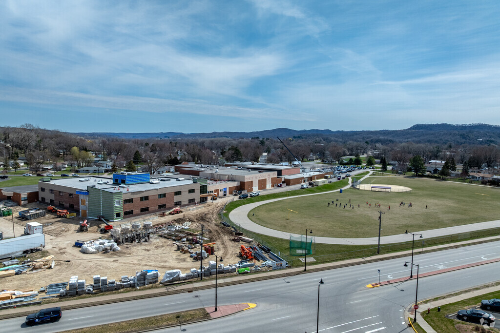 Holmen Middle School has a large sports area on campus.