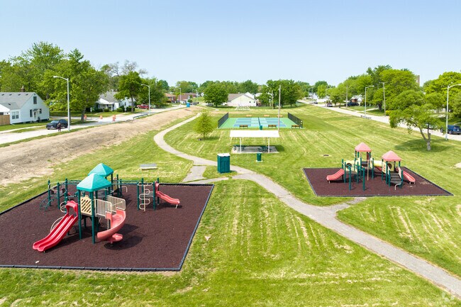 Vreeland Park sits at the heart of Riverview with courts, playscapes, and walking paths.
