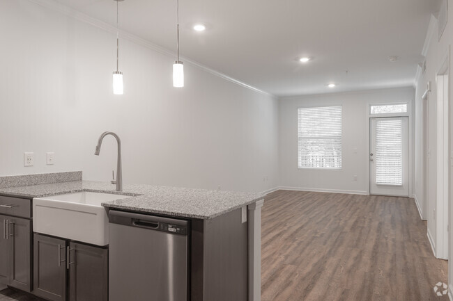 1BR, 1BA - 824SF - Living
