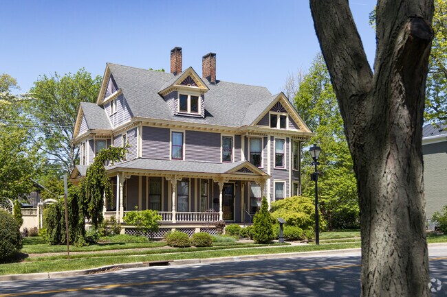 Historic Victorian homes can be seen along Main Street in downtown Springboro.