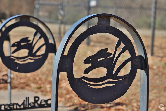 Piedmont residents can use the bike racks at Conestee Park to secure their rides.