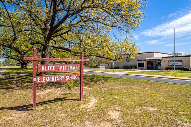Pittman Elementary School has an average enrollment of around 200 students.