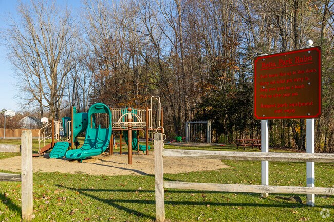 Children near Ballston's downtown area can meet for playdates at neighborhood's Reita Park.