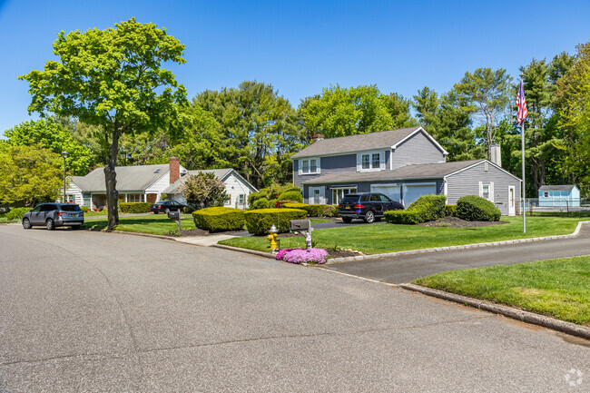 The quiet streets of Stony Brook are a great place for kids to play or an evening jog.