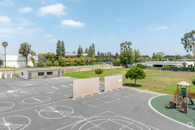 Hand ball courts at Heritage Elementary School.