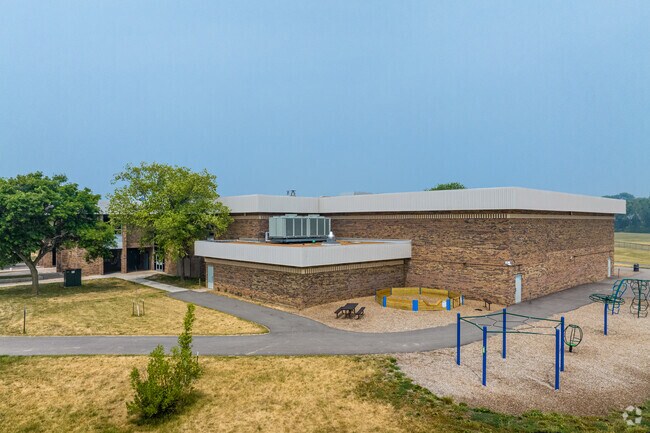 The side exterior of Jefferson Middle School in Madison.