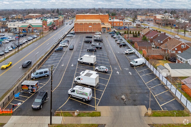 Parking lot for Riverside Academy East.