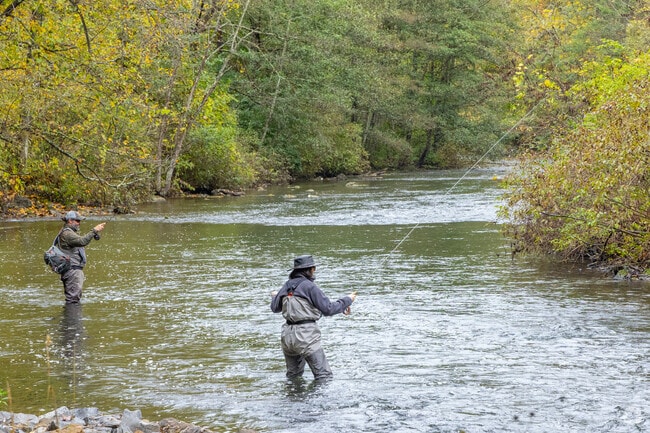 Spring Creek Canyon Trail offers fishers numerous spots to cast their lines.