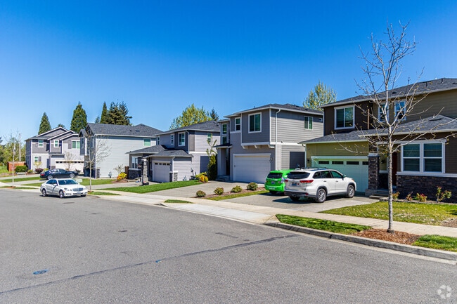 This row of homes in North Hill is a recently constructed neighborhood.