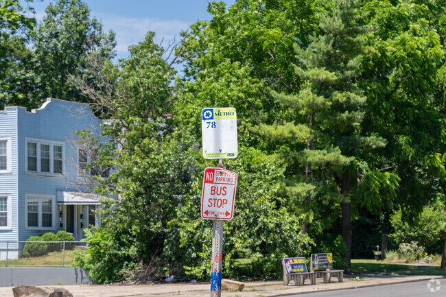 Plenty of Metro buses stop by to pick up Roselawn residents.