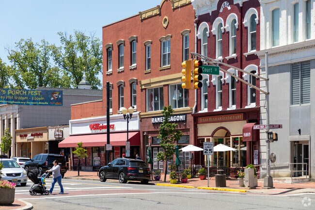 Residents of Adelphia shop in downtown Freehold.