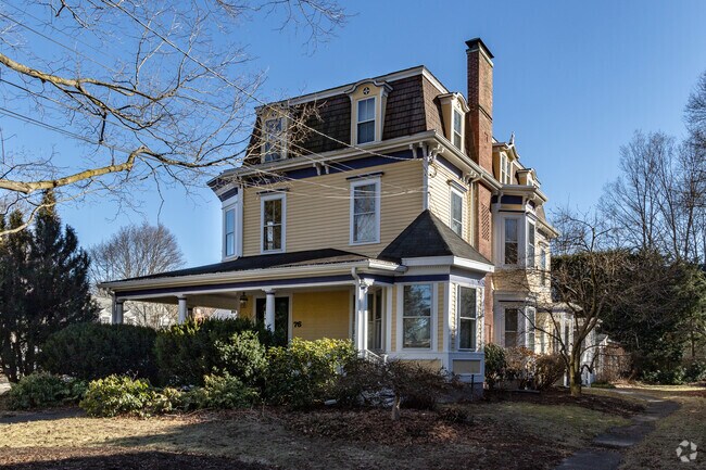 Historic Victorians are common along the streets of Newtonville.
