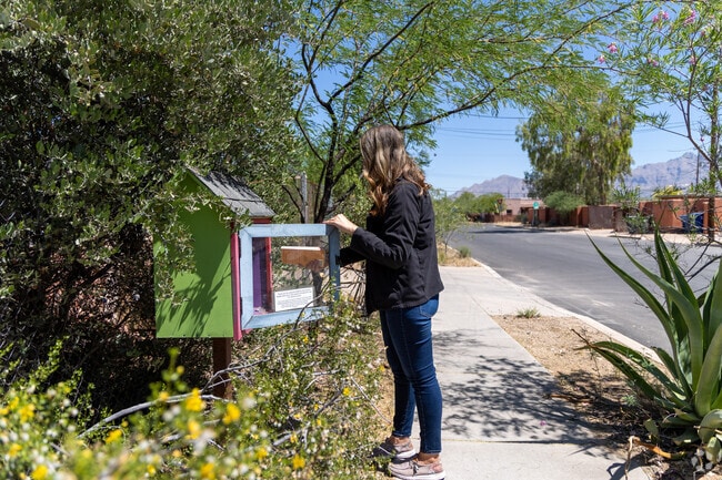 A Little Free Library in Keeling serves as a community focal point for all ages.