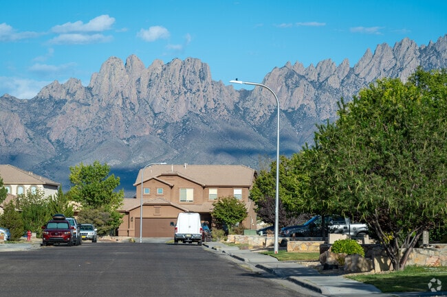 The Organ Mountains provide a stunning backdrop for Sonoma Ranch East.