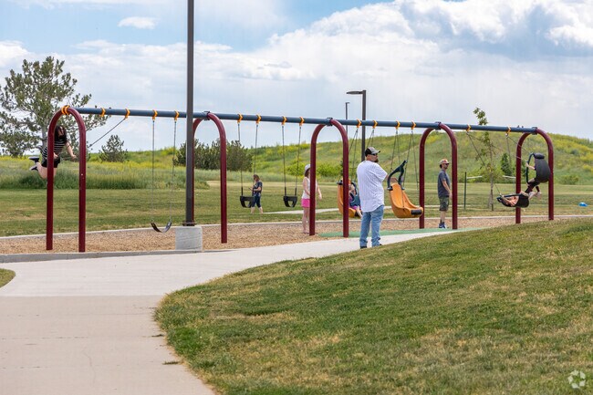 The playground at Robert F. Clement Park is a popular spot with the neighborhood kids.
