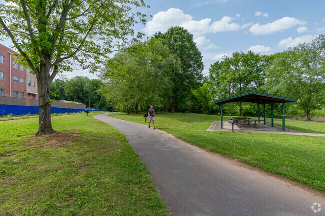 Many Lakewood locals frequent the Stewart Creek Greenway trail nearby.