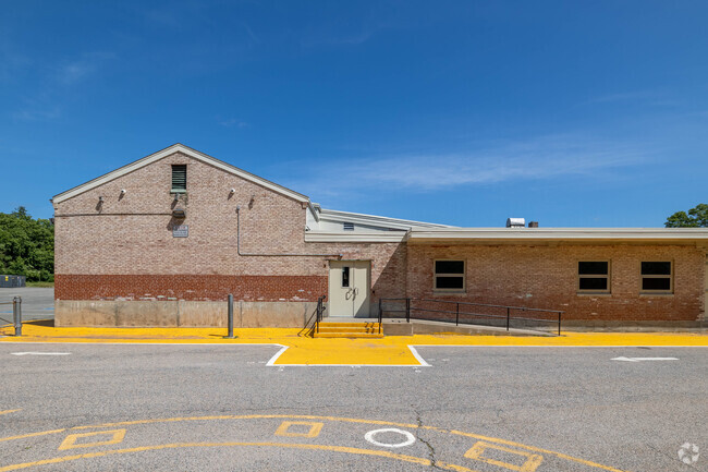 Colorful walkways surround the Beaver Brook Elementary in Abington.