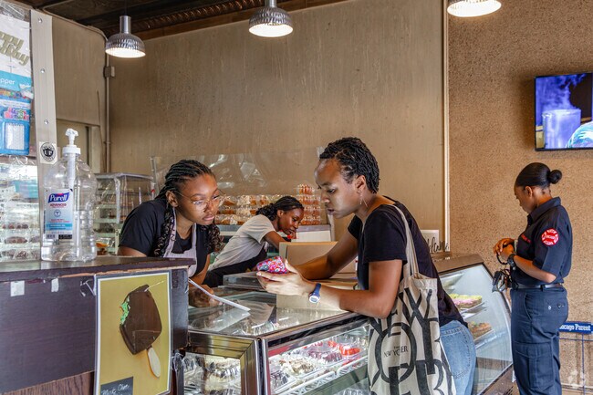 Stop by Brown Sugar Bakery, a renowned southern style bakeshop near Grand Crossing.