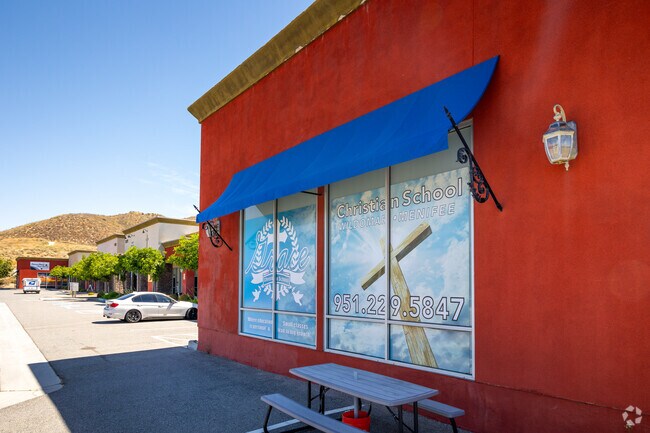 Lunch table for students seen at Grace Christian School in Wildomar.