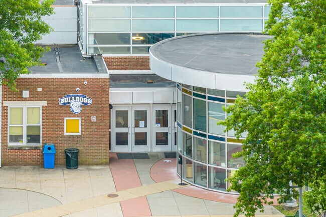 The student population of Roslyn Middle School is 755 and the school serves 6-8