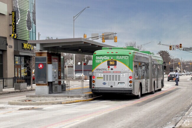 The Red Line provides a fast and frequent service for Broad Ripple residents.