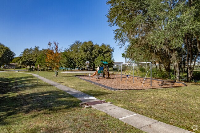 Palmetto Drive Park is small neighborhood park with a basket ball court and playground.