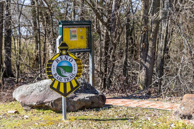 Bikers and hikers alike explore the Reno Rail Trail.
