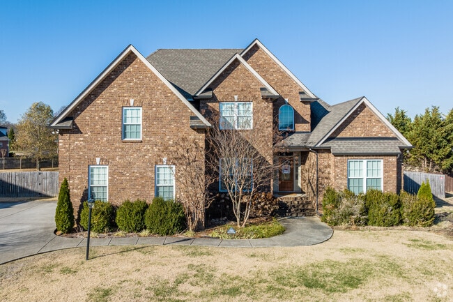 Rockvale features brick traditional homes on spacious lots.