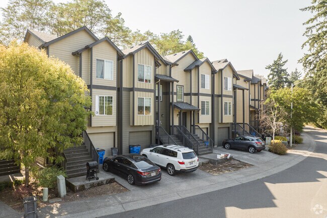 A row of condominiums in the Fourth Plain Village neighborhood.