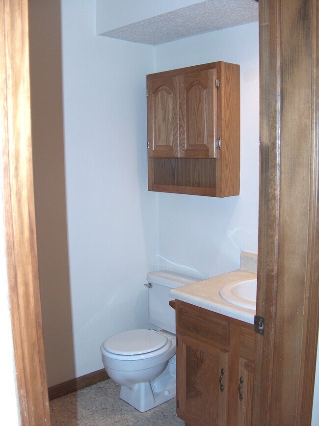 Half bath and laundry on lower level
