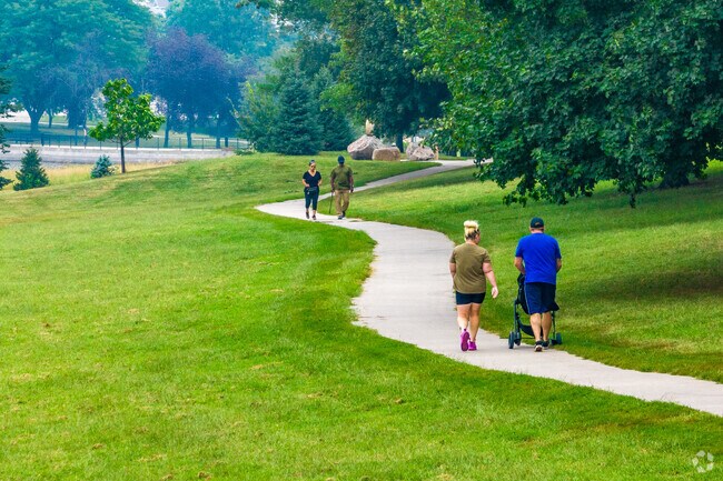 Adjacent from Fairfax, Fontenelle Park offers paved walking trails and ample green space.