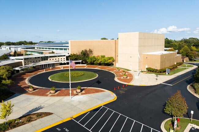 Stevenson High School features an expansive campus.