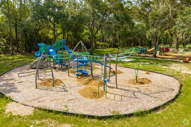 Cotee River Elementary has play areas for kids to run around in New Port Richey.