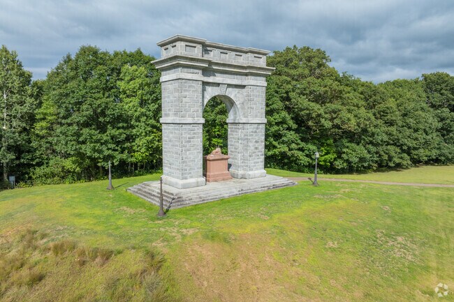 The Tilton Arch is a historic landmark that sits within the bounds of Northfield.