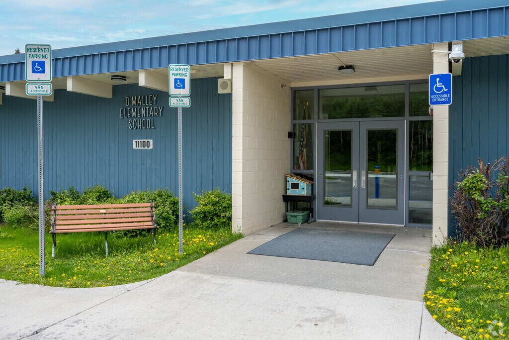 O'Malley Elementary School entrance is a popular choice for Hillside students.