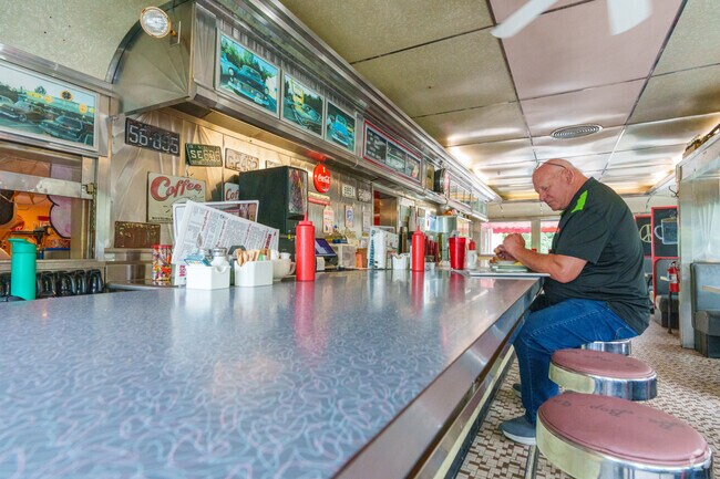 Grab a seat at Route 104 Diner and enjoy reading the newspaper while you eat in New Hampton.